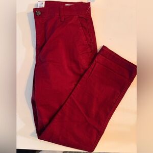 New size 2 GAP  Burgundy Chino Pants
